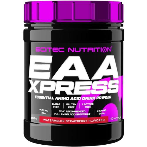 Scitec Nutrition EAA Xpress Essebtial Amino Acid Drink Powder Συμπλήρωμα Διατροφής σε Σκόνη με Αμινοξέα 400g - Watermelon Strawberry